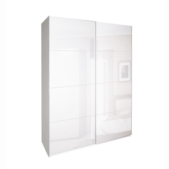 Шафа-купе 1,5x2,1 Белла / Bella Глянець Білий MiroMark BL-19-WB