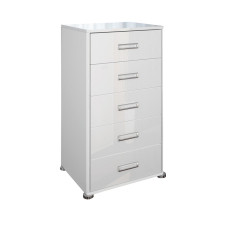 Комод 5Ящ Белла / Bella Глянець білий MiroMark BL-65-WB