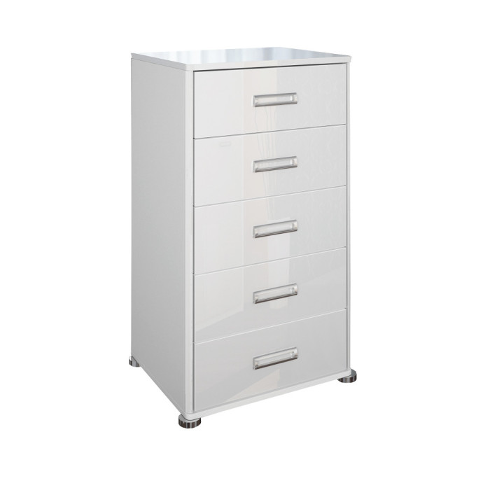 Комод 5Ящ Белла / Bella Глянець білий MiroMark BL-65-WB