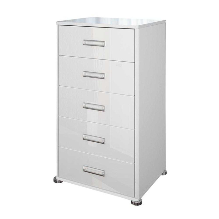 Комод 5Ящ Белла / Bella Глянець білий MiroMark BL-65-WB