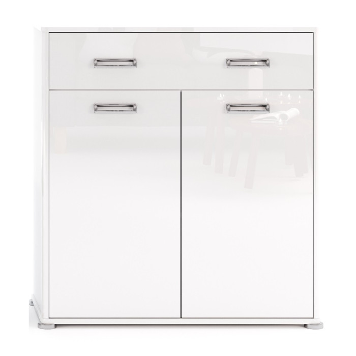 Комод 2Дв 1Ящ Белла / Bella Глянець Білий MiroMark BL-62-WB