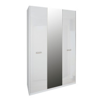 Шафа 3Дв із дзеркалом Белла / Bella Глянець Білий MiroMark BL-13-WB