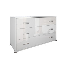 Комод 3Ящ Белла / Bella Глянець білий MiroMark BL-63-WB