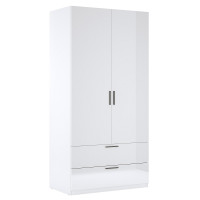 Шкаф 2Дв 2Ящ Хеппи / Happy Глянец Белый MiroMark HP-22-WB