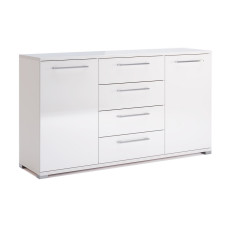 Комод 2Дв 4Ящ 1,5м Фемелі / Family Глянець Білий MiroMark FM-165-WB