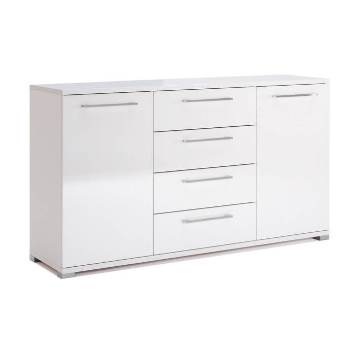 Комод 2Дв 4Ящ 1,5м Фемелі / Family Глянець Білий MiroMark FM-165-WB