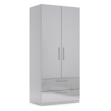 Шафа 2Дв 2Ящ без дзеркала Меги / Megy Глянець Шиншила Сіра MiroMark MG-12-GG