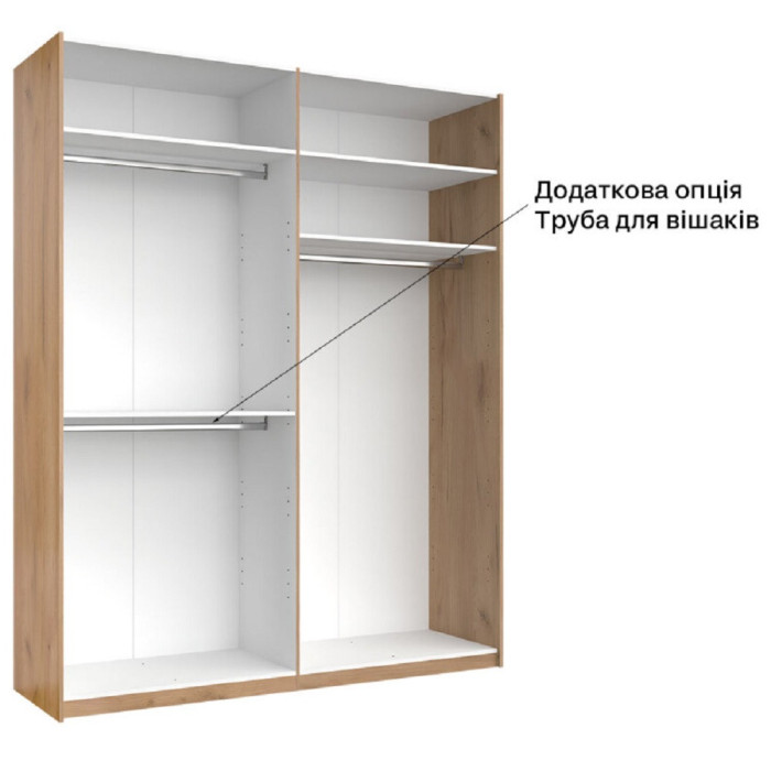 Шафа-купе 2,0x2,4 Белла / Bella Глянець Білий MiroMark BL-85-WB