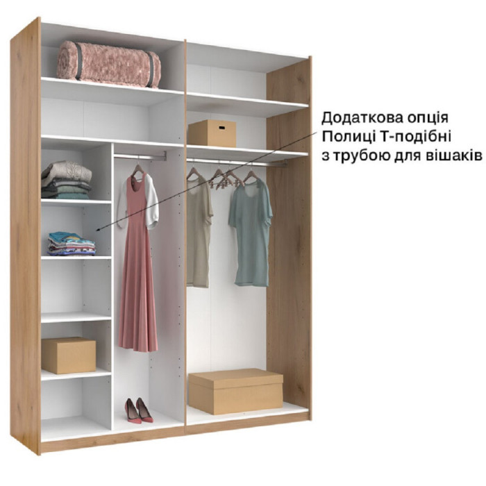 Шафа-купе 2,0x2,4 Белла / Bella Глянець Білий MiroMark BL-85-WB