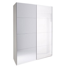 Шафа-купе з дзеркалом 2,0x2,4 Белла / Bella Глянець Білий MiroMark BL-86-WB