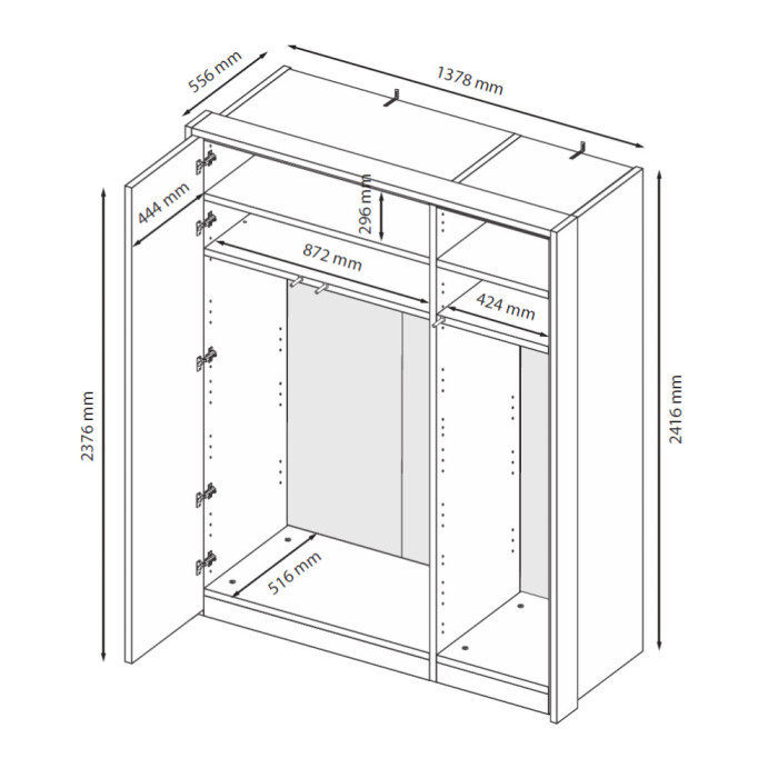 Шафа 3Дв Бруно / Bruno Кашемір MiroMark BR-23-CM