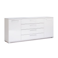 Комод 2Дв 4Ящ 1,9м Фемелі / Family Глянець Білий MiroMark FM-169-WB