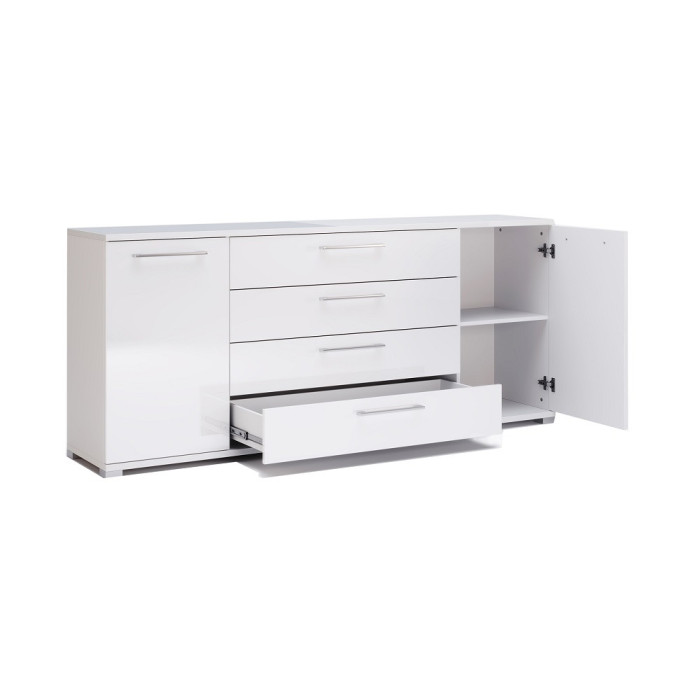 Комод 2Дв 4Ящ 1,9м Фемелі / Family Глянець Білий MiroMark FM-169-WB