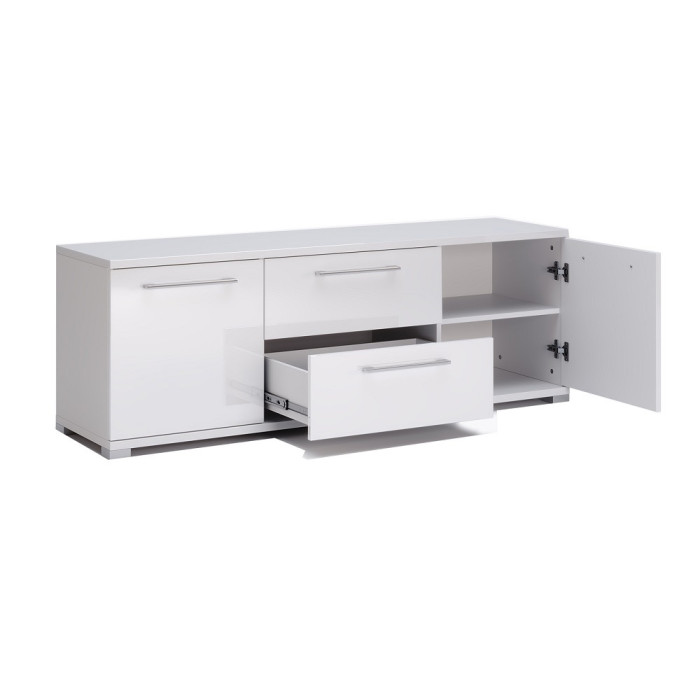 Тумба ТВ 1,5м Фемелі / Family Глянець Білий MiroMark FM-150-WB