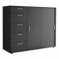 Комод 2Дв 5Ящ Кейс / Case Графит MiroMark 3831229M