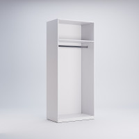 Шафа Корпус 2Дв Ідея / Idea Глянець Білий MiroMark ID-12-WB