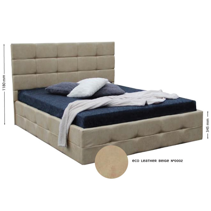 Ліжко М'яка оббивка 1,8x2,0 Брістоль / Bristol MiroMark SF-38-BR