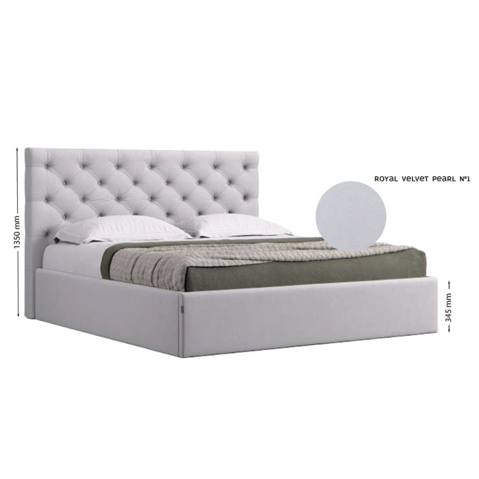 Кровать Мягкая обивка 1,8x2,0 Ривьера / Riviera MiroMark SF-38-RV