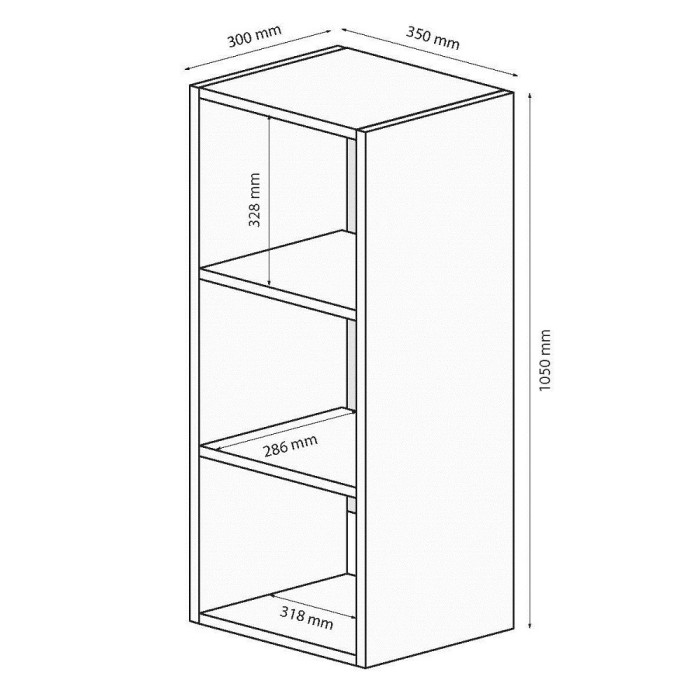 Секція BOX-12 / Глянець Чорний MiroMark BX-12-BL