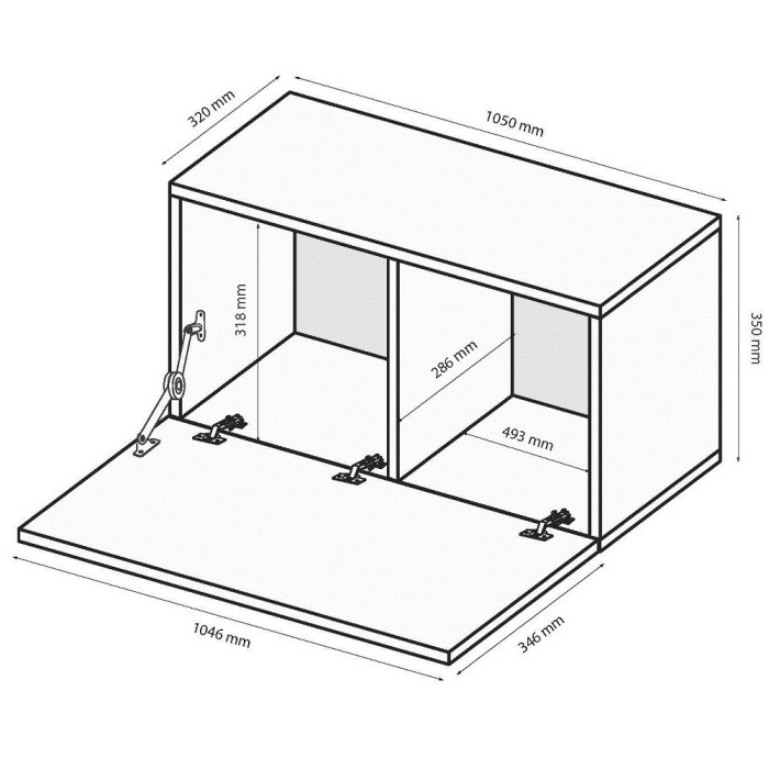 Секція BOX-32 / Глянець Чорний MiroMark BX-32-BL
