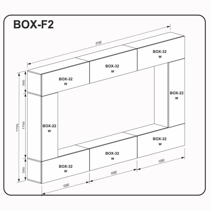 Комплект у вітальню BOX F2 MiroMark